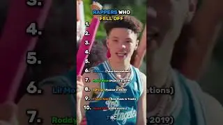 RAPPERS WHO FELL OFF! #rap #hiphop #ranking #kanyewest #roddyricch #felloff #lilmosey #24kgoldn