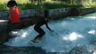 Riversurfen am Almkanal 2012