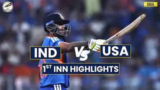 IND vs USA Highlights 1st Innings: Suryakumar Yadav Helps India Score 161 vs US | Ind vs Usa Live
