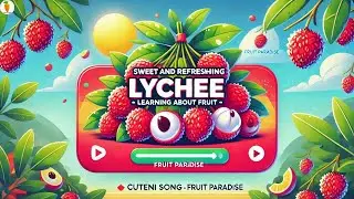 Sweet and Refreshing Lychee - Learning About Fruit | Cuteni Song For Kids  - Fruit Paradise #fruit