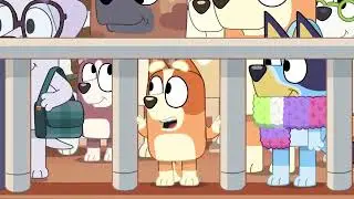 Bingo meets her father at the airport -Bluey | Curry Quest