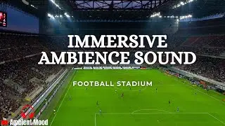 Immersive Ambience Sounds: Real Football Stadium sound |  Soccer match | San Siro Italy | 1 H
