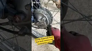 #Honda Supercub front fork bush remove and installation
