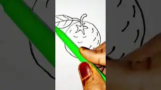 🍊How to draw orange# easy way do draw#drawingideas