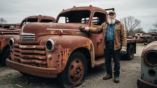 ASMR Car Restoring Abandoned Mercedes-Benz Actros Semi Truck In The Forest | Auto88 Restoration