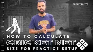 How to Calculate Cricket Net Size for Practice Setup | Explained Step-by-Step! 🏏🎯