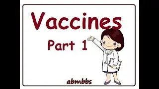 Vaccines Part 1 Community Medicine