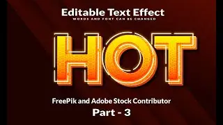 Hot Neon Style Editable 3D Text Effect - Adobe Illustrator - For Freepik