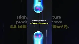 The Sun's temperature vs the highest temperature produced by humans. #cosmoknowledge #space #sun