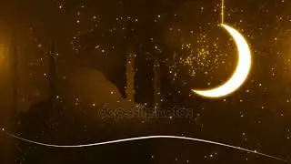 Abstract ramadan blessed backgorund 4K (candle mubarek)