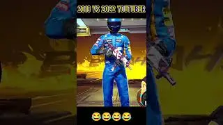 2019  VS  2022 FF  YOUTUBER 😂 #freefire #youtubeshorts #shortsfeed