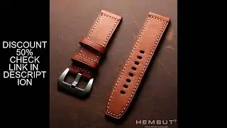 HEMSUT Geunine Leather Watch Band For Panerai Retro Vintage Handmade Cowhide Watch Straps For Men Wo