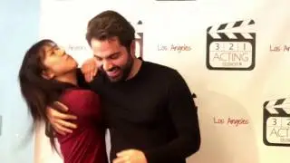 Actors at 3-2-1 Acting School in Los Angeles in comedic scene.