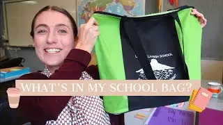 🍎 WHATS IN MY SCHOOL BAG? Minimalist School Bag and Student Stationery Essentials | CARLY MORTON