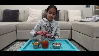 Aadhya - Color Changing Water #experiment #colorchanging #aadhya