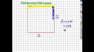 Area of Regular Shapes on a Coordinate Plane