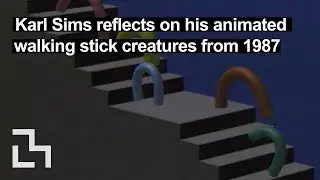 Karl Sims reflects on his animated walking stick creatures from 1987