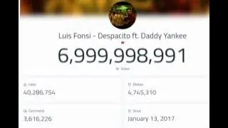 Luis Fonsi - Despacito ft. Daddy Yankee crosses 7 billion views.
