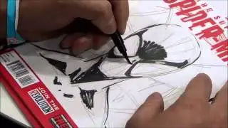 Ryan Stegman drawing Spider-Man