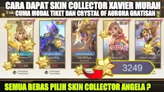 MODE HEMAT!! Cara Dapati Skin Collector Angela Xavier Modal 2500 Crystal of Aurora Gratisan MLBB