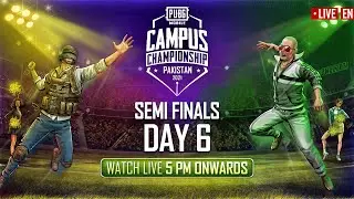 [EN] PMCC 2021 - Pakistan | Semi Finals - Day 6 | PUBG MOBILE CAMPUS CHAMPIONSHIP