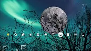 4K Moon and Forest Silhouette Dynamic Theme