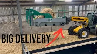 Big Delivery of the Spread a bale,Making life easy #farm #farming #ireland #irish #tractors