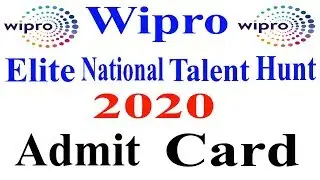 Wipro Elite Admit card 2020||Boarding Pass Wipro 2020||How to download wipro admit card||