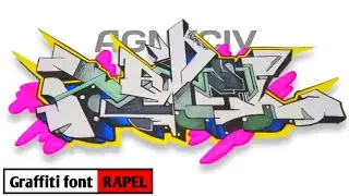 Menggambar graffiti di kertas | style Agnxciv | RAPEL