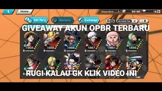 giveaway akun opbr terbaru!!luffy onigasima dan sabo || Nom Gaming