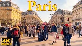 Paris , France  🇫🇷 - Paris February 2022 - 4K - HDR Walking Tour | A Walk In Paris