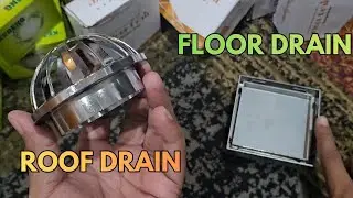 The Difference Between Floor Drains and Roof Drains! Bathroom and Roof Drainage Installation!