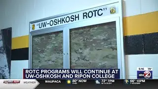 U.S. Army Cadet Command confirms that ROTC programs at UW-Oshkosh and Ripon will continue