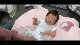 Changing a beautiful baby girl that still has no name ☺️