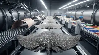 Inside the World&rsquo;s Toughest Leather Factory Processing Raw Stingray (Full Process)
