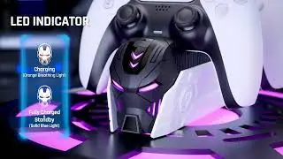 BEBONCOOL PS5 Controller Charger Station for Playstation 5 Dualsense Controllers