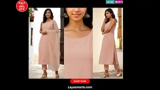 Get Ready with Peach Color Sleeveless Kurta Set😍😎