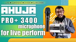 AHUJA PRO+3400  vocal mic for live perform in stage or online || price & QUALITY TEST