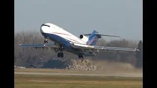USA Jet 727-200 take off, YIP