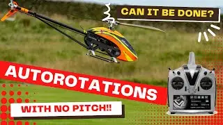 Autorotations, with NO pitch!! Can it be done?