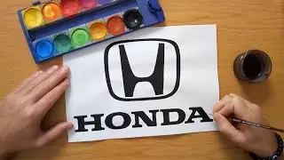 Как нарисовать логотип Honda в 2025 году - Как нарисовать логотип Honda