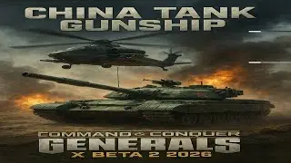China Tank General VS China Nuke 3 Easy AI Mod C&C Generals Zero Hour | Contra X BETA 2
