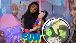 Tent House#kids video Dolls 🎎#krishivtoys#2025 Fun with friends tent house enjoy Kiya