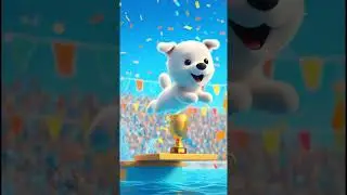 Tiny Puppy&rsquo;s Epic 20ft Dive! 🐶 | Funny 3D Dog Animation | Cute Puppy Wins Silver Button