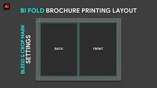 Bi Fold Brochure Printing Layout - Illustrator Tutorial
