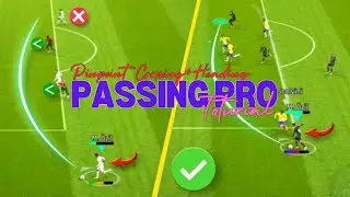 Passing Pro Secret 🤫 tips 😱☠️ !! Pinpoint crossing+heading=goal 🥅 || Efootball Mobile 24 📲