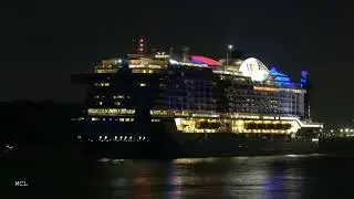 AIDAprima / Auslaufen Hamburg 29.10.2022