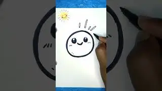 Smiley Sun||😍🎨||#youtube #shorts #drawingforkids #drawing #numberart
