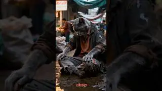 beggar cat who became boss#cat#funny#comedi#cutecat