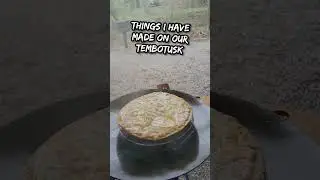 COOKING ON OUR TEMBOTUSK SKOTTLE. #shorts #rvlife #overlanding
